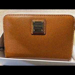 Dooney brand new leather zip wallet